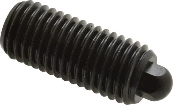 Vlier - 3/4-10, 1-3/4" Thread Length, 5/16" Plunger Projection, Steel Threaded Spring Plunger - 3/8 (Hex)" Max Plunger Diam, 1-3/4" Plunger Length, 6.7 Lb Init End Force, 37.3 Lb Final End Force, 3/8" Hex - Exact Tooling