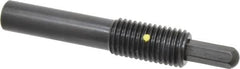 Vlier - 3/4-10, 1-1/2" Thread Length, 1" Plunger Projection, Steel Threaded Spring Plunger - 0.3800 (Hex)" Max Plunger Diam, Long, 5.25" Plunger Length, 4 Lb Init End Force, 35 Lb Final End Force, 0.38" Hex - Exact Tooling