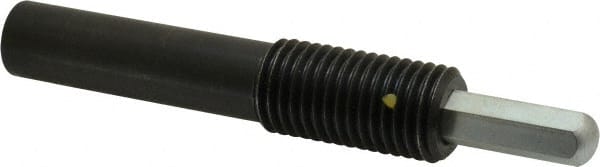 Vlier - 1-8, 2" Thread Length, 1-1/2" Plunger Projection, Steel Threaded Spring Plunger - 0.5000 (Hex)" Max Plunger Diam, Long, 7" Plunger Length, 4 Lb Init End Force, 31 Lb Final End Force, 0.5" Hex - Exact Tooling