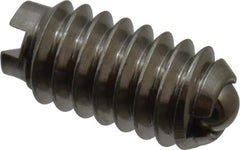 Vlier - 5-40, 0.062" Ball Diam, 0.25" Body Length, 0.02" Max Ball Reach, Threaded Ball Plunger - Stainless Steel Body, Stainless Steel Ball, 0.25 Lb Initial End Force, 0.75 Lb Final End Force - Exact Tooling