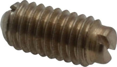 Vlier - 8-36, 0.094" Ball Diam, 0.344" Body Length, 0.025" Max Ball Reach, Threaded Ball Plunger - Stainless Steel Body, Stainless Steel Ball, 0.5 Lb Initial End Force, 1.25 Lb Final End Force, Locking Element - Exact Tooling