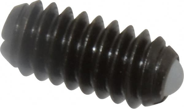 Vlier - 1/4-20, 0.125" Ball Diam, 0.531" Body Length, 0.035" Max Ball Reach, Threaded Ball Plunger - Steel Body, Nylon Ball, 3 Lb Initial End Force, 7 Lb Final End Force - Exact Tooling