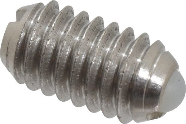 Vlier - 5/16-18, 0.156" Ball Diam, 0.578" Body Length, 0.04" Max Ball Reach, Threaded Ball Plunger - Exact Tooling