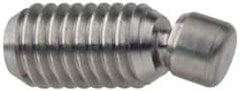 Gibraltar - 1/4-20, 1-1/2" OAL, Stainless Steel, Swivel Pad - Black Oxide Finish, 0.185" Pad Diam, 1-11/32" Thread Length, 7.5° Swivel Angle, 1/8" Hex Key - Exact Tooling