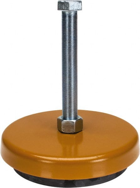Barrymount - Stud Mount Leveling Pad & Mount - 13,000 Max Lb Capacity, 9" Base Diam - Exact Tooling