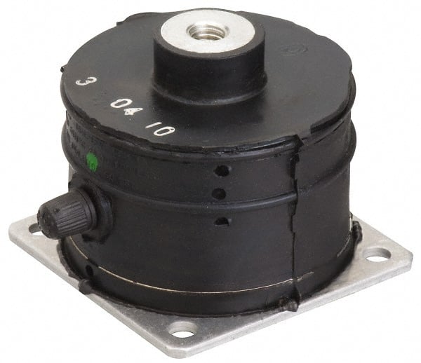 Barrymount - 1-14 Bolt Thread, 18-1/2" Wide Stud Mount Leveling Pad & Mount - 9,600 Max Lb Capacity, 18.44" Base Diam - Exact Tooling