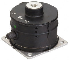 Barrymount - 1-14 Bolt Thread, 18-1/2" Wide Stud Mount Leveling Pad & Mount - 9,600 Max Lb Capacity, 18.44" Base Diam - Exact Tooling