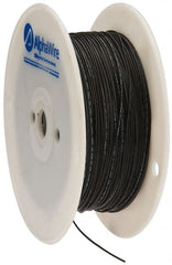 Alpha Wire - 24 AWG, 1 Strand, 305 m OAL, Tinned Copper Hook Up Wire - Black PVC Jacket, 0.052" Diam - Exact Tooling