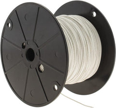 Alpha Wire - 22 AWG, 7 Strand, 305 m OAL, Tinned Copper Hook Up Wire - White PVC Jacket, 0.062" Diam - Exact Tooling
