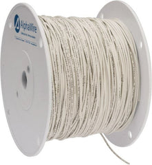 Alpha Wire - 18 AWG, 16 Strand, 305 m OAL, Tinned Copper Hook Up Wire - White PVC Jacket, 0.079" Diam - Exact Tooling