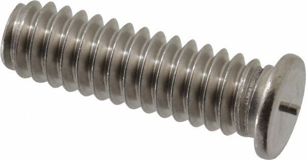 Bettermann - 1/4-20, Stainless Steel Threaded Flanged Studs - 7/8 Inch Overall Length - Exact Tooling