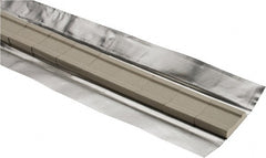 ESAB - 36 Packaging Feet per Box, 1 Inch Long, Grooved Ceramic Weld Backing - 1 Inch Wide x 1/4 Inch Thick - Exact Tooling