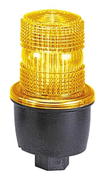 Federal Signal Corp - 12 to 48 VDC, 4X NEMA Rated, Strobe Tube, Green, Low Profile Mini Strobe Light - 65 to 95 Flashes per min, 1/2 Inch Pipe, 3-1/8 Inch Diameter, 5.7 Inch High, IP66 Ingress Rating, Pipe Mount - Exact Tooling