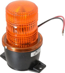 Federal Signal Corp - 12 to 48 VDC, 4X NEMA Rated, Strobe Tube, Amber, Low Profile Mini Strobe Light - 65 to 95 Flashes per min, 3-1/8 Inch Diameter, 5.1 Inch High, IP66 Ingress Rating, T Mount - Exact Tooling