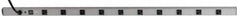 Wiremold - 10 Outlets, 120 Volts, 20 Amps, 6' Cord, Power Outlet Strip - Rack Mount, L5-20P NEMA Configuration, cULus, UL Listed File 1449 - Exact Tooling
