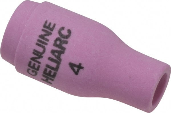 ESAB - 6mm Orifice, Alumina TIG Torch Nozzle - Size 4, For Use with Torch HW20, 20A, Industry Standard No. 13N08 - Exact Tooling