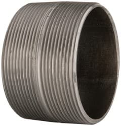 B&K Mueller - Schedule 40, 4" Diam x 2-7/8" Long Steel Black Pipe Nipple - Threaded - Exact Tooling