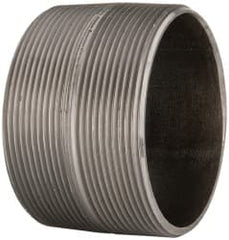 B&K Mueller - Schedule 40, 4" Diam x 2-7/8" Long Steel Black Pipe Nipple - Threaded - Exact Tooling