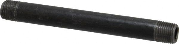 B&K Mueller - Schedule 40, 1/8" Diam x 3-1/2" Long Steel Black Pipe Nipple - Threaded - Exact Tooling