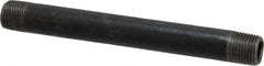 B&K Mueller - Schedule 40, 1/8" Diam x 3-1/2" Long Steel Black Pipe Nipple - Threaded - Exact Tooling