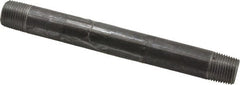B&K Mueller - Schedule 40, 1/2" Diam x 7" Long Steel Black Pipe Nipple - Threaded - Exact Tooling