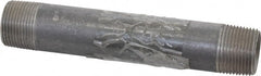 B&K Mueller - Schedule 40, 1" Diam x 7" Long Steel Black Pipe Nipple - Threaded - Exact Tooling