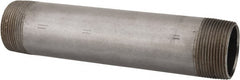 B&K Mueller - Schedule 40, 1-1/2" Diam x 8" Long Steel Black Pipe Nipple - Threaded - Exact Tooling