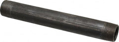 B&K Mueller - Schedule 40, 1" Diam x 9" Long Steel Black Pipe Nipple - Threaded - Exact Tooling