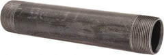 B&K Mueller - Schedule 40, 1-1/2" Diam x 9" Long Steel Black Pipe Nipple - Threaded - Exact Tooling