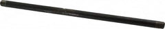 B&K Mueller - Schedule 40, 1/8" Diam x 10" Long Steel Black Pipe Nipple - Threaded - Exact Tooling