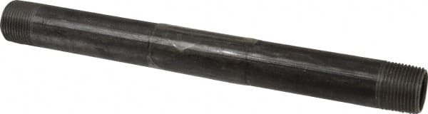B&K Mueller - Schedule 40, 3/4" Diam x 10" Long Steel Black Pipe Nipple - Threaded - Exact Tooling
