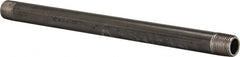 B&K Mueller - Schedule 40, 1/2" Diam x 11" Long Steel Black Pipe Nipple - Threaded - Exact Tooling