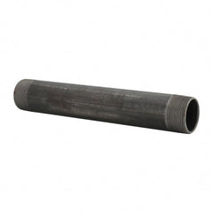 B&K Mueller - Schedule 40, 1-1/2" Diam x 11" Long Steel Black Pipe Nipple - Threaded - Exact Tooling