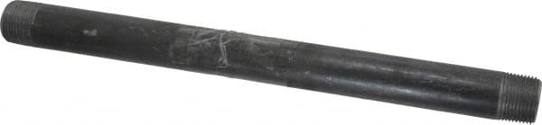 B&K Mueller - Schedule 40, 3/4" Diam x 12" Long Steel Black Pipe Nipple - Threaded - Exact Tooling