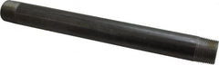 B&K Mueller - Schedule 40, 1" Diam x 12" Long Steel Black Pipe Nipple - Threaded - Exact Tooling