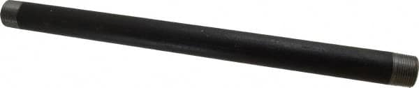 B&K Mueller - Schedule 40, 1" Diam x 18" Long Steel Black Pipe Nipple - Threaded - Exact Tooling