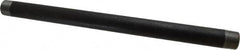 B&K Mueller - Schedule 40, 1" Diam x 18" Long Steel Black Pipe Nipple - Threaded - Exact Tooling