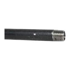 B&K Mueller - Schedule 40, 1/2" Diam x 24" Long Steel Black Pipe Nipple - Threaded - Exact Tooling