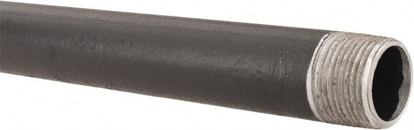 B&K Mueller - Schedule 40, 3/4" Diam x 24" Long Steel Black Pipe Nipple - Threaded - Exact Tooling