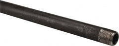 B&K Mueller - Schedule 40, 1/2" Diam x 30" Long Steel Black Pipe Nipple - Threaded - Exact Tooling
