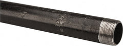 B&K Mueller - Schedule 40, 1-1/4" Diam x 30" Long Steel Black Pipe Nipple - Threaded - Exact Tooling
