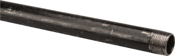 B&K Mueller - Schedule 40, 3/4" Diam x 36" Long Steel Black Pipe Nipple - Threaded - Exact Tooling