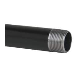 B&K Mueller - Schedule 40, 1" Diam x 36" Long Steel Black Pipe Nipple - Threaded - Exact Tooling