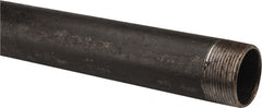 B&K Mueller - Schedule 40, 1-1/2" Diam x 36" Long Steel Black Pipe Nipple - Threaded - Exact Tooling