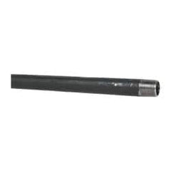 B&K Mueller - Schedule 40, 1/2" Diam x 48" Long Steel Black Pipe Nipple - Threaded - Exact Tooling