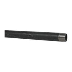 B&K Mueller - Schedule 40, 3/4" Diam x 48" Long Steel Black Pipe Nipple - Threaded - Exact Tooling