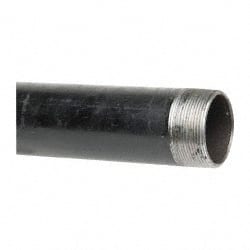 B&K Mueller - Schedule 40, 2" Diam x 48" Long Steel Black Pipe Nipple - Threaded - Exact Tooling