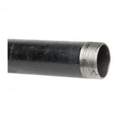 B&K Mueller - Schedule 40, 2" Diam x 48" Long Steel Black Pipe Nipple - Threaded - Exact Tooling