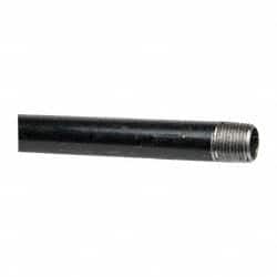 B&K Mueller - Schedule 40, 1/2" Diam x 60" Long Steel Black Pipe Nipple - Threaded - Exact Tooling