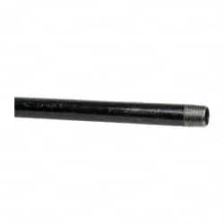 B&K Mueller - Schedule 40, 1/2" Diam x 72" Long Steel Black Pipe Nipple - Threaded - Exact Tooling